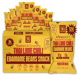 Where You Bean Dry Roasted Edamame (Thai Lime Chili) – Family Snack Drawer Staple for Road Trips and Playdates, Kid-Approved Vegan Snack, 8 Pack