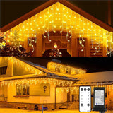 Blingstar Icicle Lights – Birthday Present for the Friend Who Loves Decor, Warm White 440 LED Drip Strand