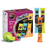 4C Energy Rush Stix – Refrigerator-Ready Hydration, Calorie-Free Powder Sticks to Replace Soda