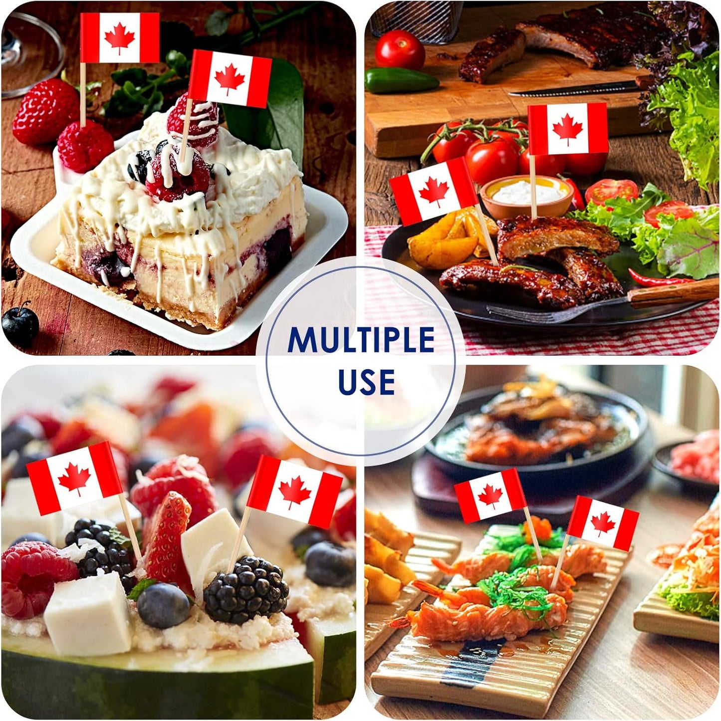 AhfuLife Mini Flag Cupcake Toppers – Creative Housewarming Gift Set for Hosts Who Love Global Cuisine