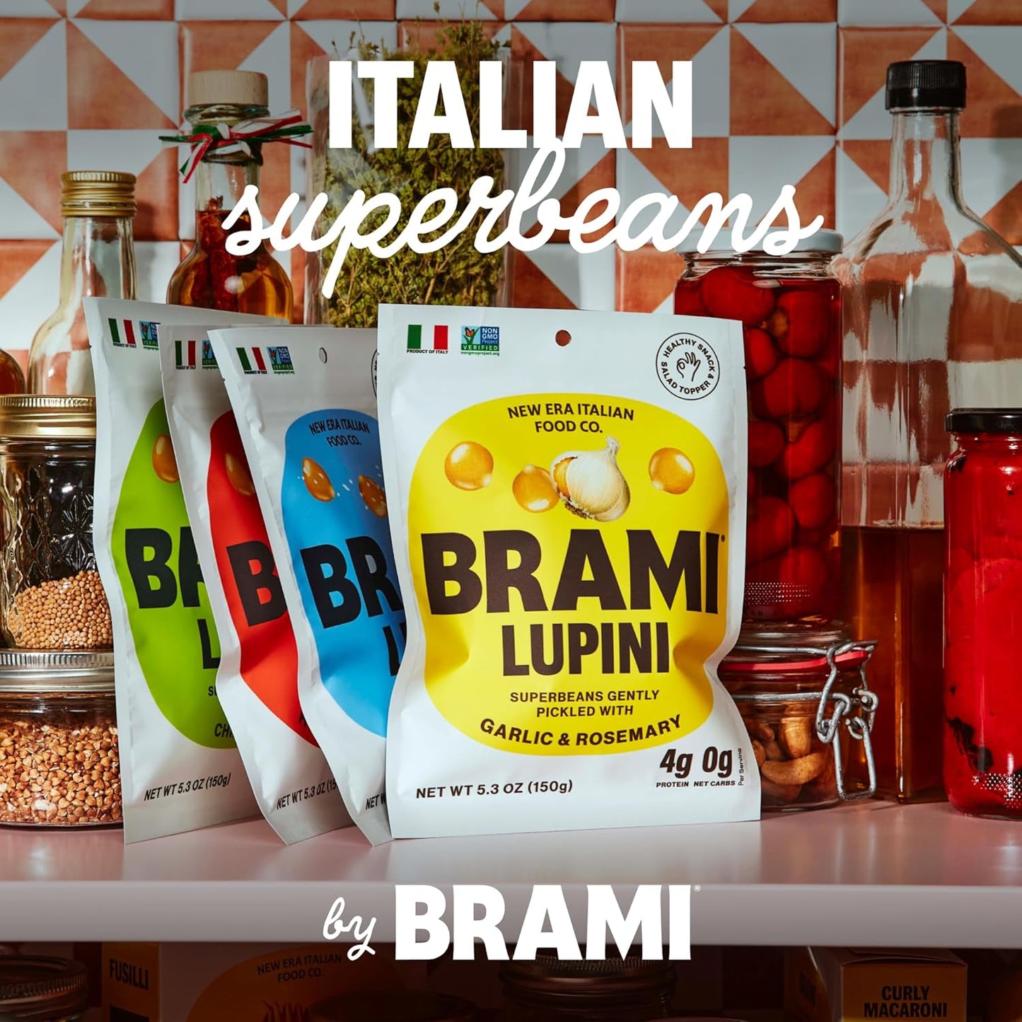 BRAMI Plant Based Protein Snack – Mid Afternoon Office Pick Me Up Without Sugar Crash