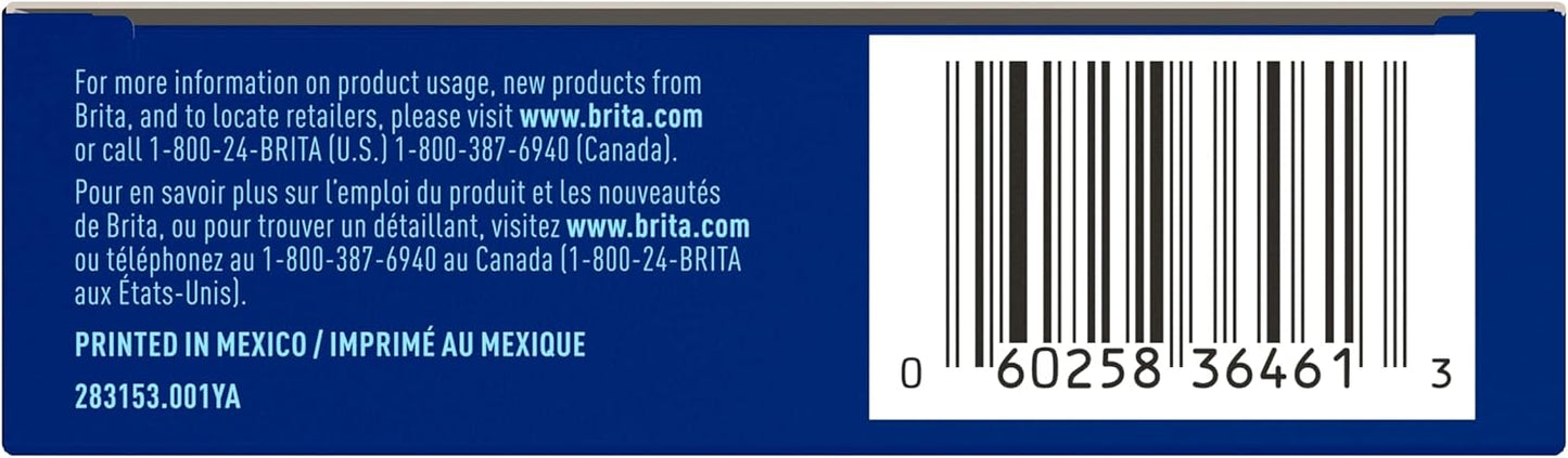 Brita Water Bottle Filter Refills – Budget-Friendly Gift for Students and Commuters, 3-Pack of BPA-Free Cartridges