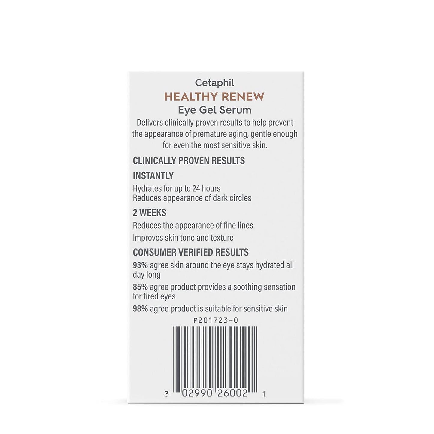 Cetaphil Healthy Renew Eye Gel Serum – Mindful Morning Skincare Boost, Peptide Eye Treatment for Sensitive Skin