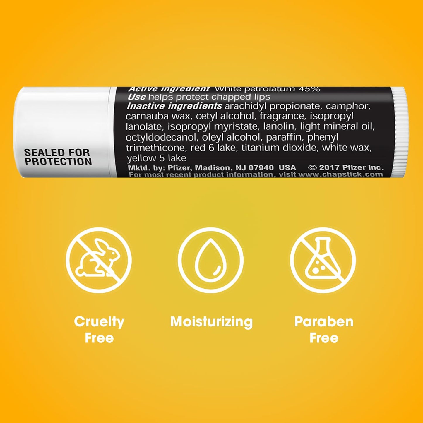 ChapStick Classic Original Lip Balm 12-Count – Nursery, Playroom, and Lunchbox Safe for Kids