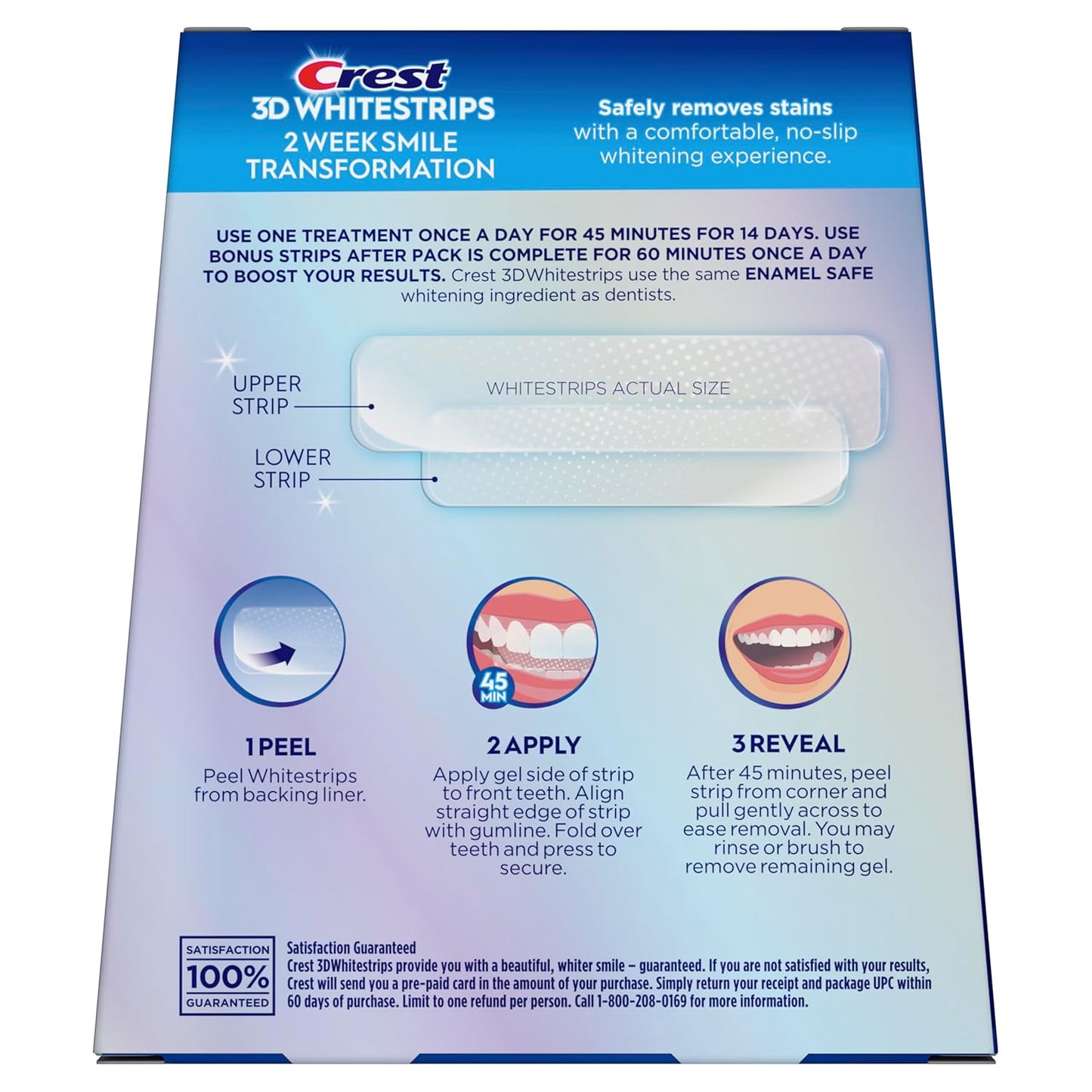 Crest Teeth Whitening Strips – Luxury Dental Care Kit, Dentist-Recommended Elegance