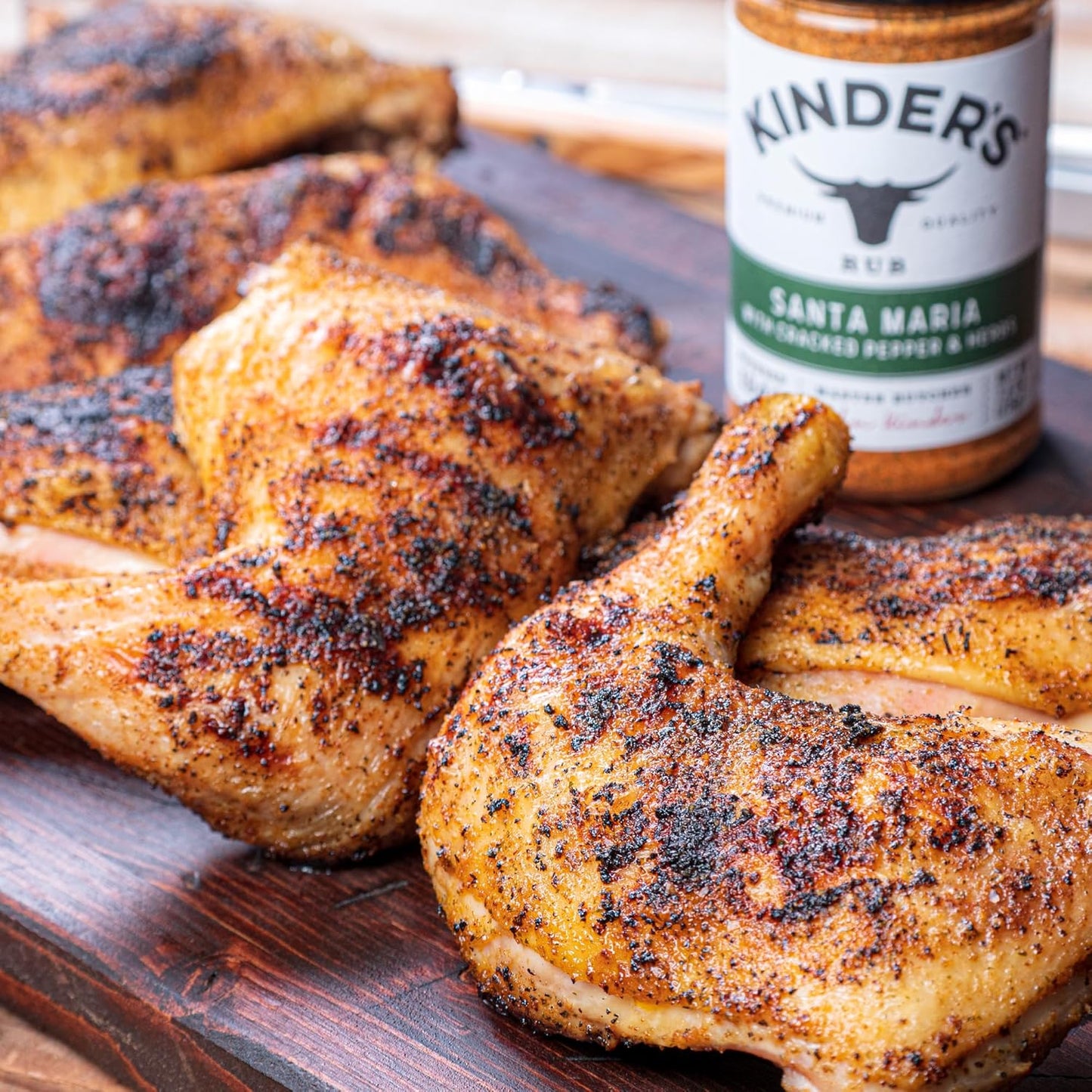 Kinder's Organic Santa Maria Rub – Smoker Pit Seasoning for Wood-Fired Tri-Tip and Ribs