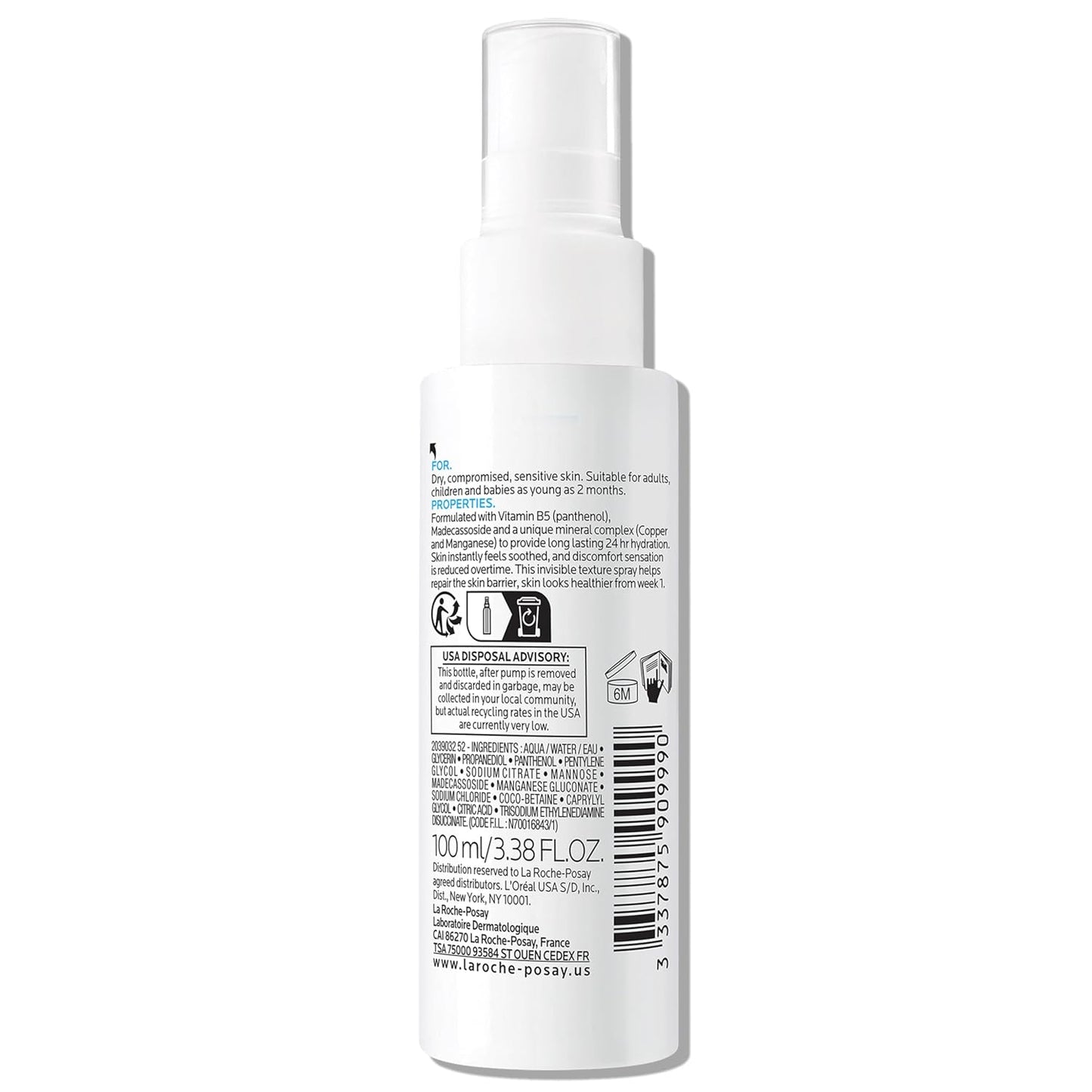 La Roche-Posay Cicaplast B5 Touch-Free Hydration – Gentle Mist for Peaceful Skin Nourishment & Wellness