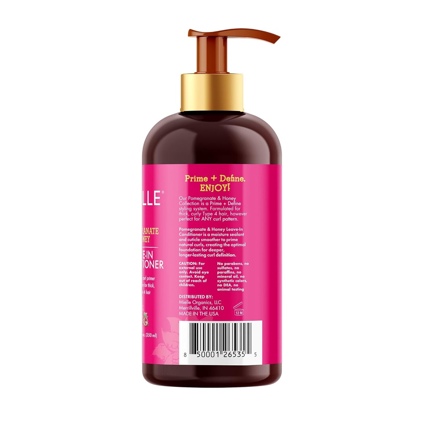 Mielle Organics Pomegranate & Honey Leave-In Conditioner – Clean, Naturally Derived Hair Care for Daughters with Textured Strands