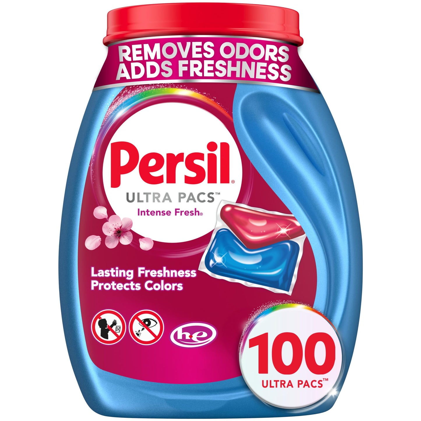 Persil Ultra Pacs Intense Fresh Laundry Detergent – Stress-Relieving Fresh Laundry for Home Laundry Room, Mindful Everyday Clean 100 Count