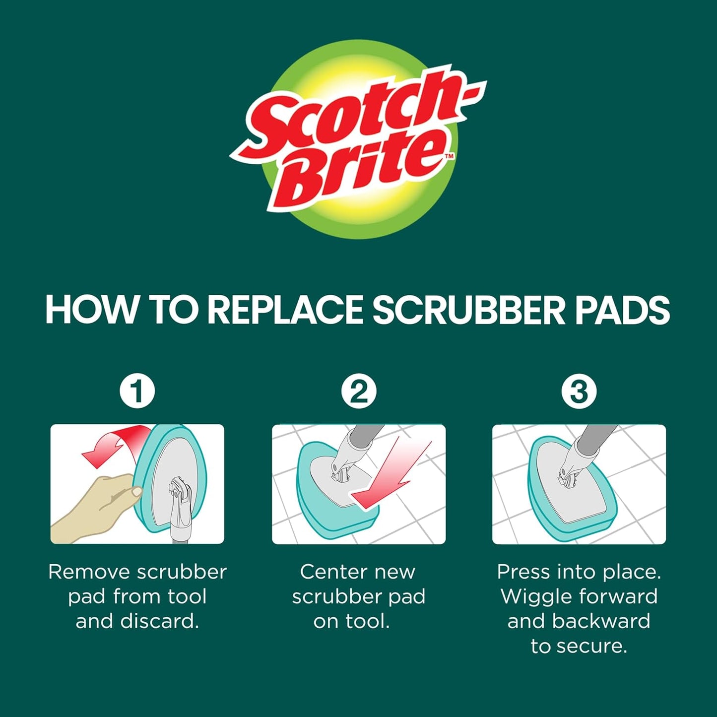 Scotch-Brite Extendable Tub & Tile Scrubber Kit – Practical Holiday Gift for Mom and Grandma, Back-Saving Bathroom Scrubber