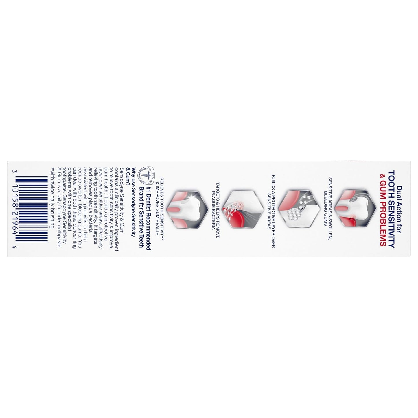 Sensodyne Sensitivity & Gum Sensitive Teeth Toothpaste – Valentine's Day Self-Care Gift for Her with Stannous Fluoride Whitening, 2.3 oz (Pack of 2)