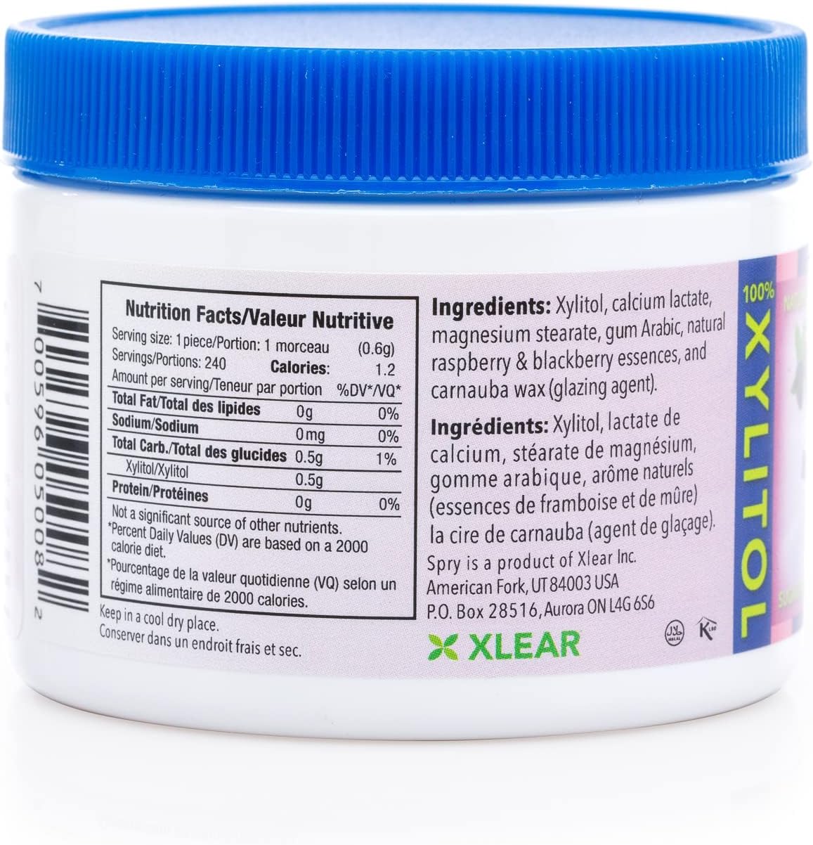 Spry Berry Blast Xylitol Mints – Aspartame-Free and Allergen-Friendly Treat for Sensitive Diets, 240 Pieces