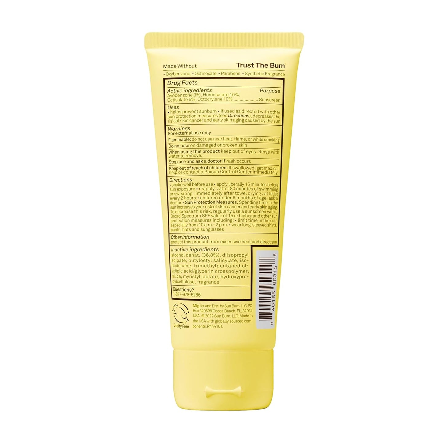 Sun Bum Kids SPF 50 Sunscreen Lotion – Summer Camp & Backyard Water Play Sun Protection, Banana Scent