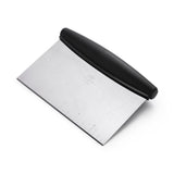 OXO Good Grips Stainless Steel Multi-Purpose Scraper & Chopper – Clutter-Free Compact Tool for Minimalist Countertop Cooking
