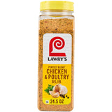 Lawry's Perfect Blend Chicken & Poultry Rub, 24.5 oz – Ready-to-Use Rub for Catering Kitchens and Restaurant Service Volume
