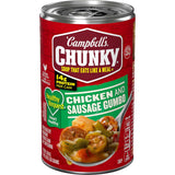 Campbell's Chunky Healthy Request Chicken and Sausage Gumbo Soup, 18.8 Oz Can – Stocking Stuffer and Holiday Host Gift for Soup Lovers