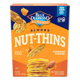 Blue Diamond Almonds Nut Thins Cheddar Cheese – Low-Carb Crunchy Cracker for Diabetic-Friendly Diets