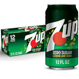 7UP Zero Sugar Soda, 12-Pack – Lightweight Beverage Supply for Backyard Gatherings