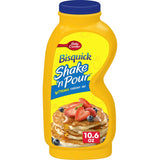 Betty Crocker Bisquick Shake 'n Pour Buttermilk Mix – Compact 10.6 oz Travel Pancake Mix for Camping Coolers