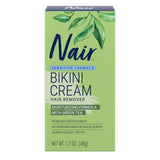 Nair Bikini Cream Green Tea Sensitive – Safe, Gentle Depilatory Alternative to Waxing and Shaving, 1.7 Ounce