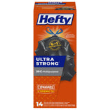 Hefty Ultra Strong Multipurpose Trash Bags – 30 Gallon Weather-Resistant Liners for Driveway and Deck Use