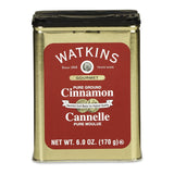 Watkins Gourmet Pure Ground Cinnamon Tin – Sugar-Free Flavor Boost for Gluten-Free and Kosher Diets, 6 oz Tin
