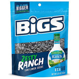 BIGS Sunflower Seeds Hidden Valley Zesty Ranch – Bleacher Snack to Keep Kids Busy Between Innings, 5.35 oz