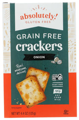 Absolutely Gluten Free Crackers – Kid Approved Portable Snack for After School and Playdates, Onion