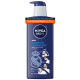 NIVEA MEN Real Madrid Moisturizer 16.9 Fl Oz – Gym Locker Room Lotion for Athletes, Fast-Absorbing Post-Workout Body Cream