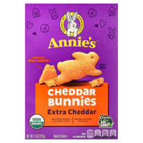 Annie's Organic Cheddar Bunnies Extra Cheddar – Playdate Snack for Kids, 7.5 oz Resealable Box