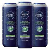 NIVEA MEN Maximum Hydration 3-in-1 Body Wash for Dry Skin – Thoughtful Birthday Gift Set for Men Who Value Easy Grooming