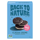 Back to Nature Classic Creme Sandwich Cookies - Plant-Based Office Snack, Cookies Made Without High Fructose Corn Syrup