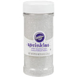 Wilton Sugar Sprinkles White 8oz Jar – Charming Housewarming Present for Cupcake and Cookie Enthusiasts