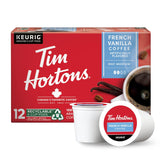 Tim Hortons French Vanilla Coffee, K-Cup Pods Compatible with Keurig – Office Break Room Pick-Me-Up, 12ct Box