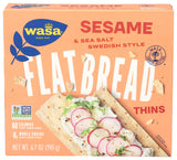 Wasa Flatbread Thins Sesame Variety – Specialty Pantry Gift for Friends Who Love Nordic and Scandinavian Style Snacking