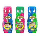 WARHEADS Super Sour Double Drops Liquid Sour Candy – Easy Open Lunchbox Candy for School Cafeteria and Camp, Mess-Free Squeeze Bottles, 3 Pack
