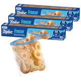 Ziploc Grip 'n Seal 2 Gallon Freezer Bags with Triple Seal System to Block Contamination and Freezer Burn