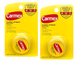 Carmex Healing Lip Balm Jar – Break Room Shared Supply for Dry Office Air, 0.25 Oz Multipack