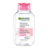 Garnier Micellar Water Hydrating Makeup Remover – Time-Saving Skincare for Commuter Totes and Hotel Vanities, 3.4 Fl Oz Travel Size