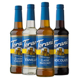 Torani Sugar Free Flavored Syrup 4-Pack – Raspberry Strawberry Peach Coconut for Kid Approved Mocktails and Italian Sodas