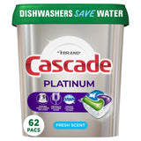 Cascade Platinum ActionPacs for Efficient Apartment Living, Grease-Cut Dishwashing Pods