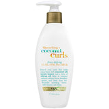 OGX Coconut Curls Frizz-Defying Milk – Elevated Curl Defining Treatment with Honey and Citrus Oil, 6 fl oz
