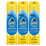 Pledge Dust & Allergen Multisurface Cleaner – Allergy-Friendly Daily Surface Care, Lemon Scent 9.7oz Aerosol
