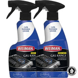 Weiman Gas Range Cleaner and Degreaser – Safe Lemon-Scented Stovetop Cleaner for Sensitive Households, Streak-Free Finish