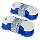MR.SIGA Scrub Brush with TPR Side Grip – Safer Cleaning Tool for Seniors and Arthritis Sufferers