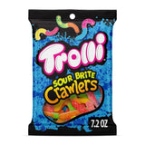 Trolli Sour Brite Crawlers Sour Worms – Kids Snack for Candy Buffets, Piñatas and Classroom Treats, 7.2 oz Bag