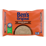 BEN'S ORIGINAL Whole Grain Brown Rice, 5 lb Bag – Nutty Earthy Brown Rice for Clean Eating and Weight Management Plans