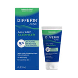 Differin 5% Benzoyl Peroxide Acne Face Wash – Soothing Daily Cleanser for Self-Care Routines