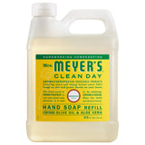 Mrs. Meyer's Clean Day Honeysuckle Hand Soap Refill 33 oz – Gentle Aloe Vera Wash for Sensitive Skin and Bathroom Self-Care Moments