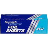 Reynolds Foodservice Pop-Up Foil Sheets – Keeps Kids' Lunches Fresh and Odor-Free for School and Field Trips, 12 x 10.75 Inches, 500 Ct